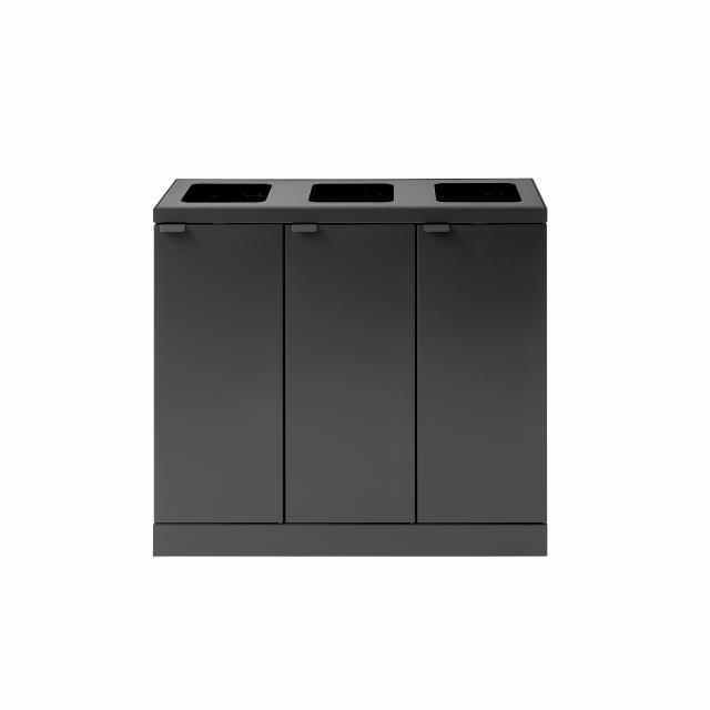 Bica Model 870 Waste sorting 3x45 ltr. Open inputs Anthracite
