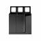 Bica Model 870 Waste sorting 3x45 ltr. Open inputs Anthracite