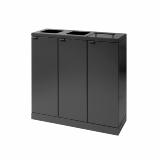 Bica Model 873 Waste sorting 3x65 ltr. Lid/open inputs Anthracite