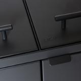 Bica Model 877 Waste sorting 2x65 ltr. Lids Anthracite