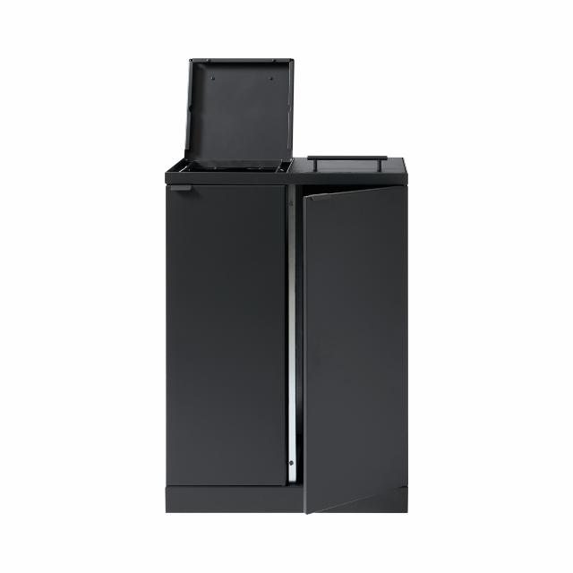 Bica Model 877 Waste sorting 2x65 ltr. Lids Anthracite