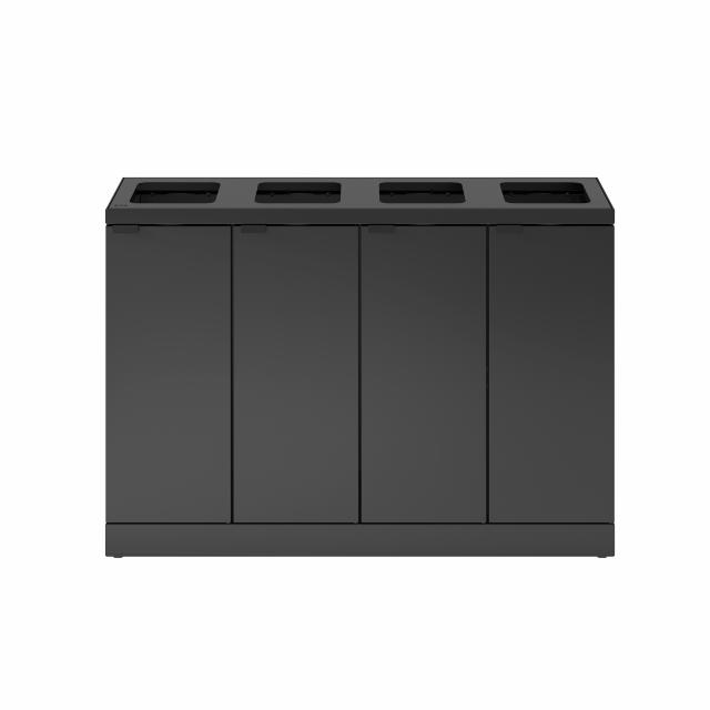 Bica Model 878 Waste sorting 4x45 ltr. Open inputs Anthracite
