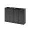 Bica Model 883 Waste sorting 4x45 ltr. Lid/open input Anthracite