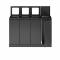 Bica Model 883 Waste sorting 4x45 ltr. Lid/open input Anthracite