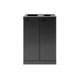 Bica Model 884 Waste sorting 2x65 liters Open/round input Anthracite