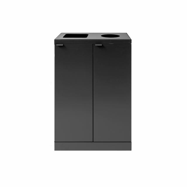 Bica Model 884 Waste sorting 2x65 liters Open/round input Anthracite