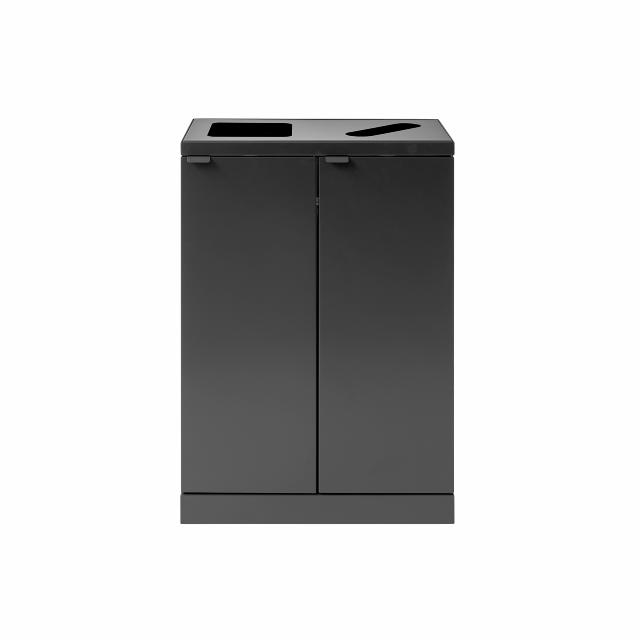 Bica Model 888 Waste sorting 2x65 ltr. Open/paper input Anthracite