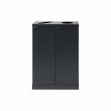 Bica Model 889 Waste sorting 2x65 ltr. Paper/round input Anthracite