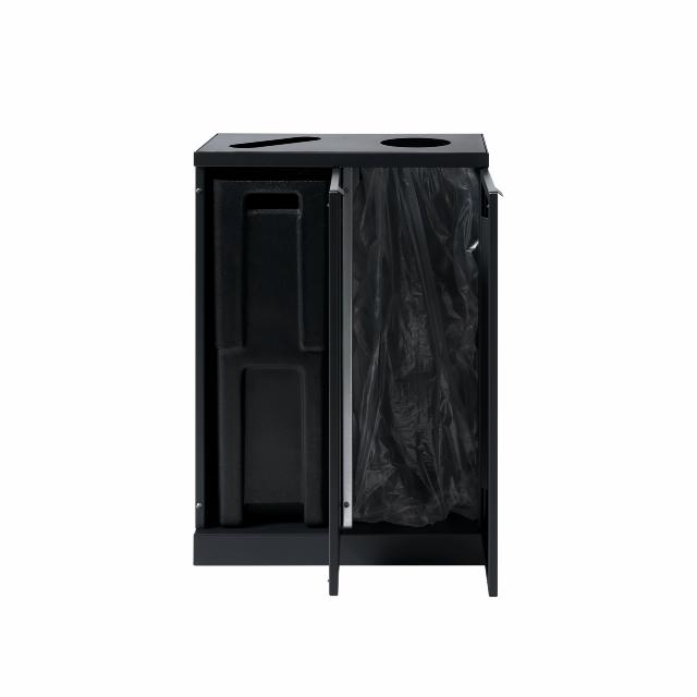 Bica Model 889 Waste sorting 2x65 ltr. Paper/round input Anthracite