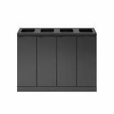 Bica Model 891 Waste sorting 4x60 ltr. Open inputs Anthracite