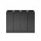 Bica Model 891 Waste sorting 4x60 ltr. Open inputs Anthracite