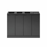 Bica Model 892 Waste sorting 4x60 ltr. Lid/open inputs Anthracite