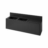 Bica Model 911 Waste sorting 3x20 ltr. Lid/wall mounted Antracit