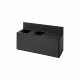 Bica Model 912 Waste sorting 3x15 ltr. Lid/wall mounted Anthracite