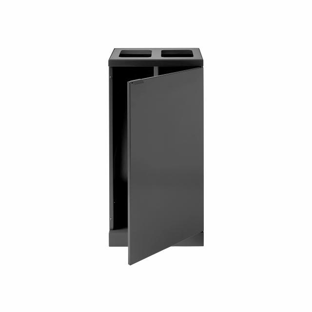 Bica Model 951 Waste sorting 2x45 ltr. With shelves Anthracite