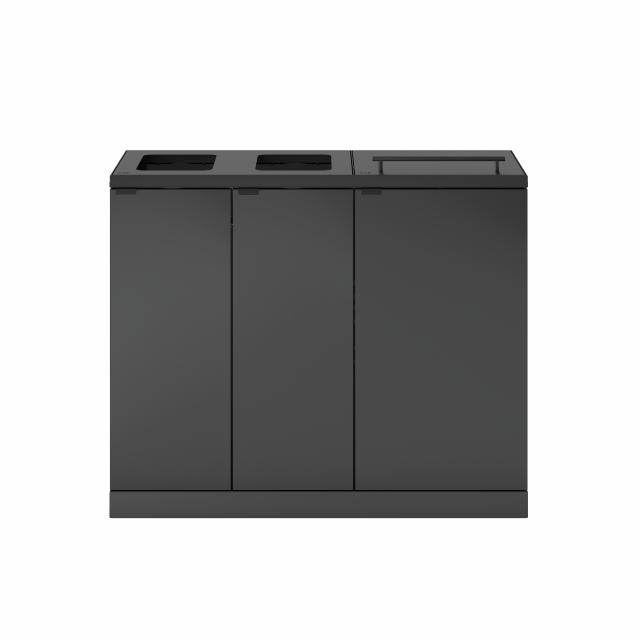 Bica Model 955 Waste sorting 2x65 + 2x45 ltr. With shelves and lid Anthracite