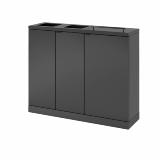 Bica Model 955 Waste sorting 2x65 + 2x45 ltr. With shelves and lid Anthracite