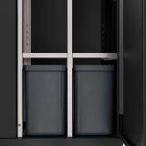 Bica Model 955 Waste sorting 2x65 + 2x45 ltr. With shelves and lid Anthracite