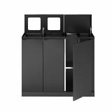 Bica Model 955 Waste sorting 2x65 + 2x45 ltr. With shelves and lid Anthracite