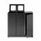 Bica Model 973 Waste sorting 3x65 ltr. Foot pedal/open inputs Anthracite