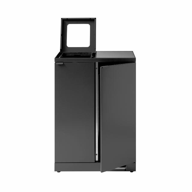 Bica Model 974 Waste sorting 2x65 ltr. Foot pedal/open input Anthracite