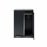 Bica Model 975 Waste sorting 2x65 ltr. Foot pedals Anthracite