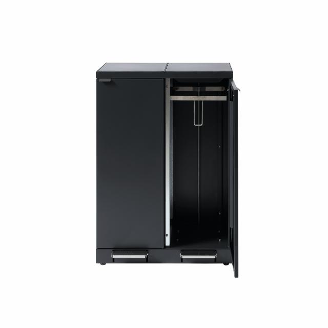 Bica Model 975 Waste sorting 2x65 ltr. Foot pedals Anthracite