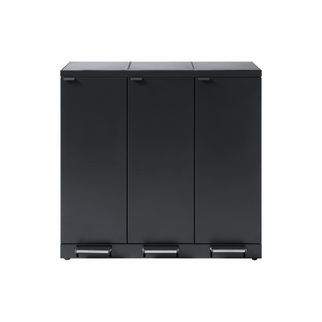 Bica Model 976 Waste sorting 3x65 ltr. Foot pedals Anthracite