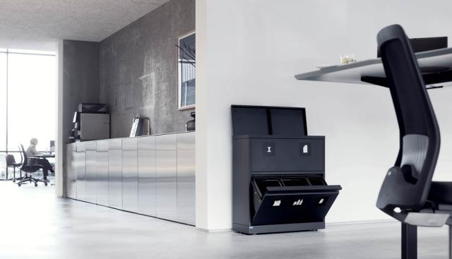 Waste sorting in an office environment