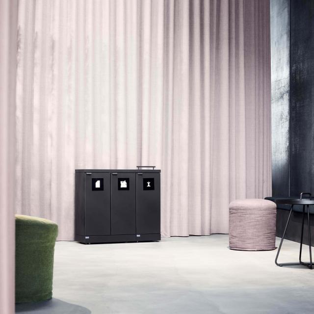 Bica Model 867 Waste sorting 2x65 ltr. Open inputs Anthracite