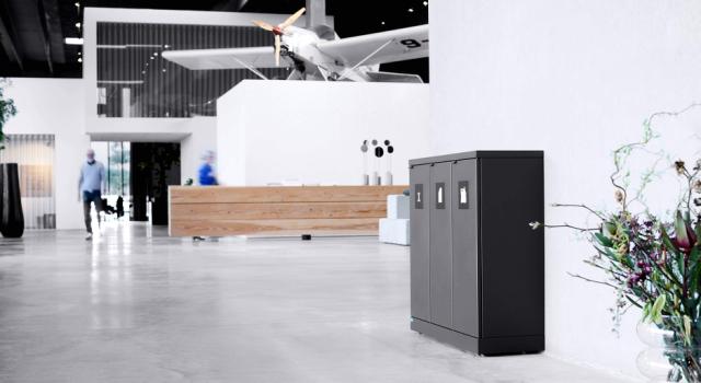 Bica Model 868 Waste sorting 3x65 ltr. Open inputs Anthracite