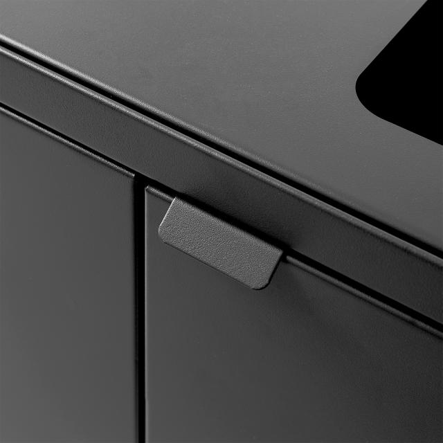 Bica Model 867 Waste sorting 2x65 ltr. Open inputs Anthracite