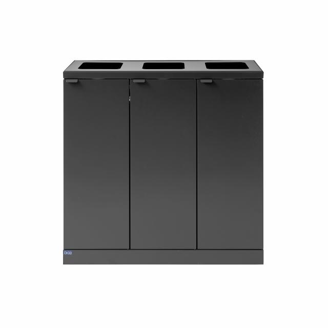 Bica Model 868 Waste sorting 3x65 ltr. Open inputs Anthracite
