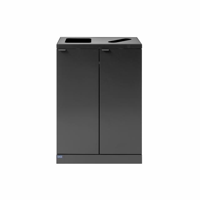 Bica Model 888 Waste sorting 2x65 ltr. Open/paper input Anthracite