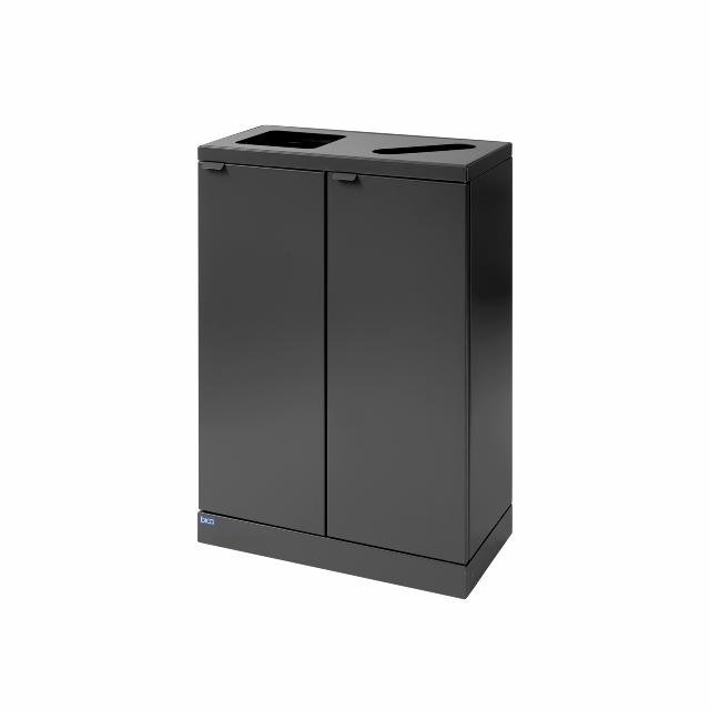 Bica Model 888 Waste sorting 2x65 ltr. Open/paper input Anthracite
