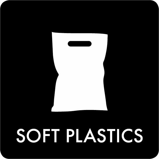 Pictogram Soft plastics 12x12 cm Sticker Black