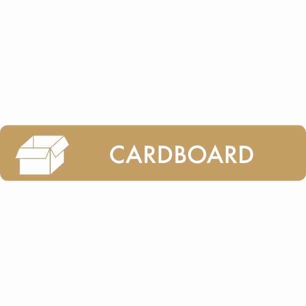 Pictogram Cardboard 16x3 cm Sticker Brown