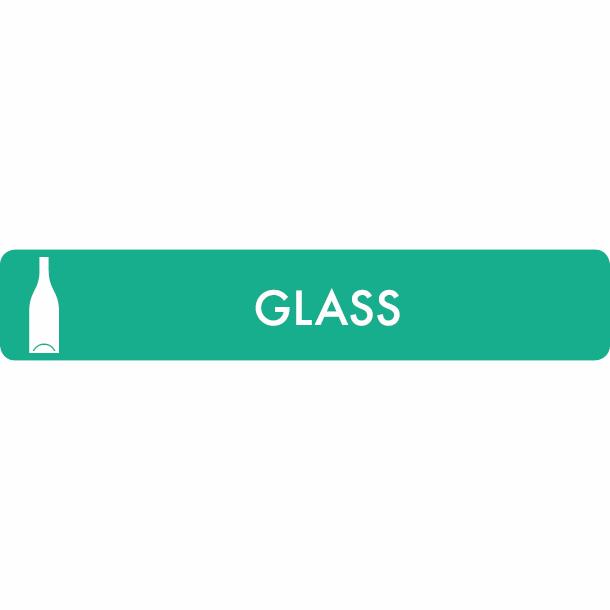 Pictogram Glass 16x3 cm Sticker Light green