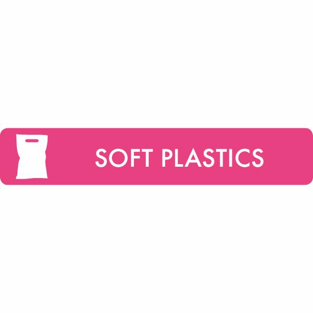 Pictogram Soft plastics 16x3 cm Sticker Pink