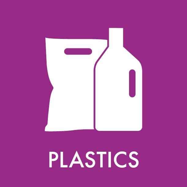 Pictogram Plastics 12x12 cm Magnetic Purple