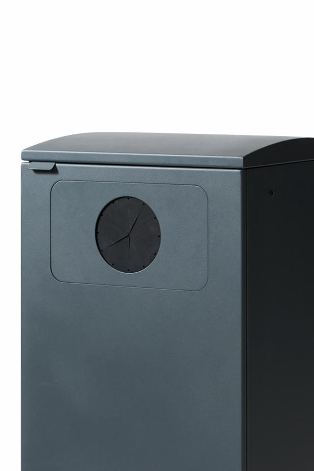 Bica Model 620 Waste bin 90 liters Light anthracite Bottle input