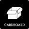 Pictogram Cardboard 12x12 cm Sticker Black
