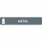 Pictogram Metal 16x3 cm Sticker Grey