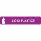 Pictogram Rigid plastics 16x3 cm Sticker Purple