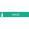 Pictogram Glass 16x3 cm Sticker Light green