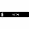 Pictogram Metal 16x3 cm Sticker Black