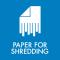 Pictogram Paper for shredding 12x12 cm Magnetic Blue