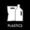Pictogram Plastics 12x12 cm Magnetic Black