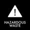 Pictogram Hazardous waste 12x12 cm Magnetic Black