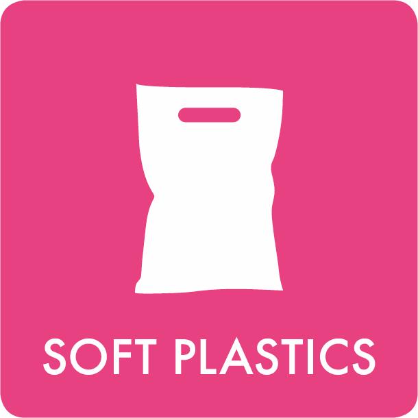 Pictogram Soft plastics 12x12 cm Sticker Pink